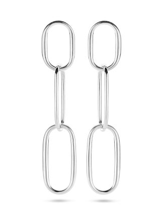 Oorhangers Oval Office van zilver Lengte 7 cm